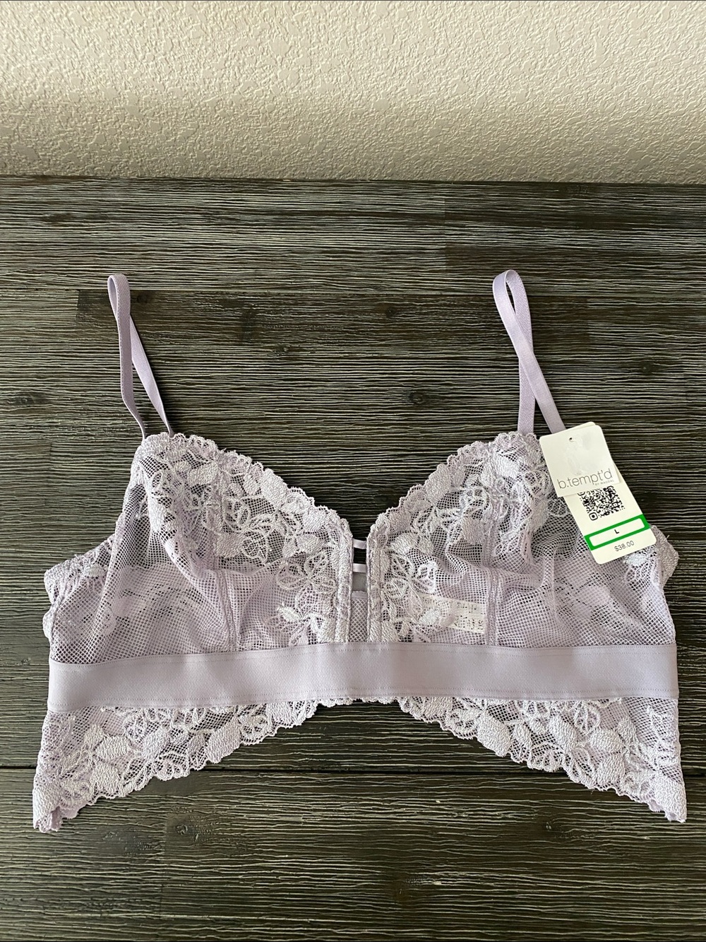 Lilac Lace Bralette by b.tempt’d Large
